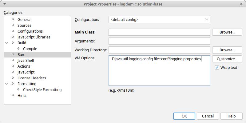 run logging